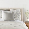 2-Pack Cotton Slub Willow Light Gray Throw Pillows and Pillow Inserts Set - Becky Cameron, Willow Light Gray, 20 x 20 - 2 of 4