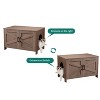 LunaLulinlk Furniture with hidden cat litter box with barn door - 3 of 4