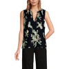 Lands' End Women's Linen Blend Notch Neck Swing Tank Top - 4 of 4
