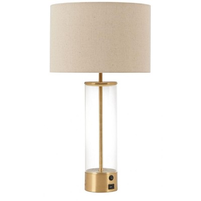 Zuo Boreal Table Lamp Beige & Gold