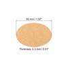 Unique Bargains Round Cardboard Kraft Paper 25 Pcs - 2 of 4