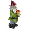Roman 12.5" Welcome Gnome with Squirrel and Cardinal Outdoor Garden Statue - 4 of 4