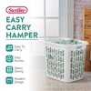 Sterilite Ultra Easy Carry 2 Bushel Plastic Combination Laundry Basket and Dirty Clothes Hamper with Vents for Bedroom and Bathroom - 2 of 4