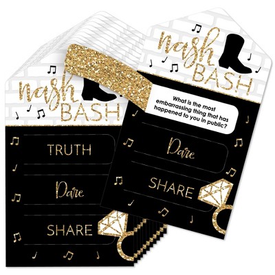 Big Dot Of Happiness Nash Bash Nashville Bachelorette Party Game Pickle Cards Truth Dare Share Pull Tabs Set Of 12 Target