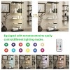 ORRD Black Tempered Glass Display Cabinet with Locks & LED Lights, Adjustable Feet Storage Cabinet for Living Room, Bedroom, Office, or Hallway - 4 of 4