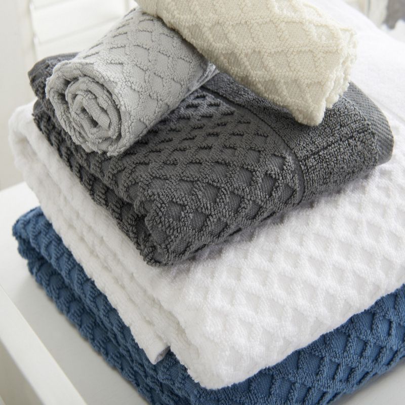Great Bay Home Cotton Popcorn Textured Quick-Dry Towel Set, 3 of 13