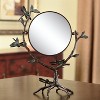 SPI Home Dragonfly on Branch Mirror – Brass Wall Accent with Nature Motif, 15" Tall - 2 of 3
