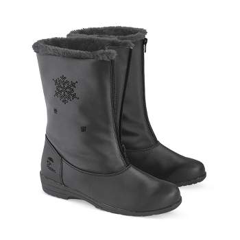 Collections Etc Totes Snowflake Boot Wide Widths