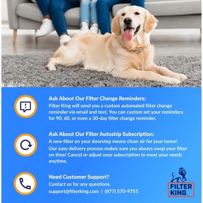 Filter King 21.5x23.5x1 MERV 8 Electrostatic Air Filter 4-Pack