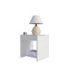 ?Vynxaria Nightstand with Open Storage ¨C Modern Design for Small Spaces - 4 of 4