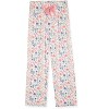 Sleep On It Girls 2-Piece Short-Sleeve Button Down Coat Pajama Pant Set with Matching Scrunchie - 3 of 4