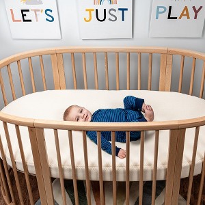 Naturepedic Organic Breathable Oval Crib Mattress - 1 of 1