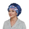 Anna-Kaci Women Silk Bonnet for Sleeping Satin Hair Bonnet with Floral Elastic Band for Hair Protection - 2 of 4