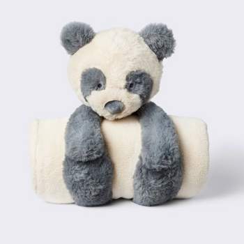 Plush Blanket with Soft Toy - Panda - Cloud Island™