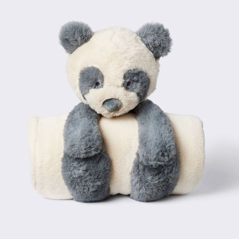 Plush Blanket with Soft Toy - Panda - Cloud Island&#8482;, 1 of 5