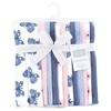 Hudson Baby Baby Girls Cotton Flannel Burp Cloths 12pk, Beautiful Butterfly, One Size - 2 of 4