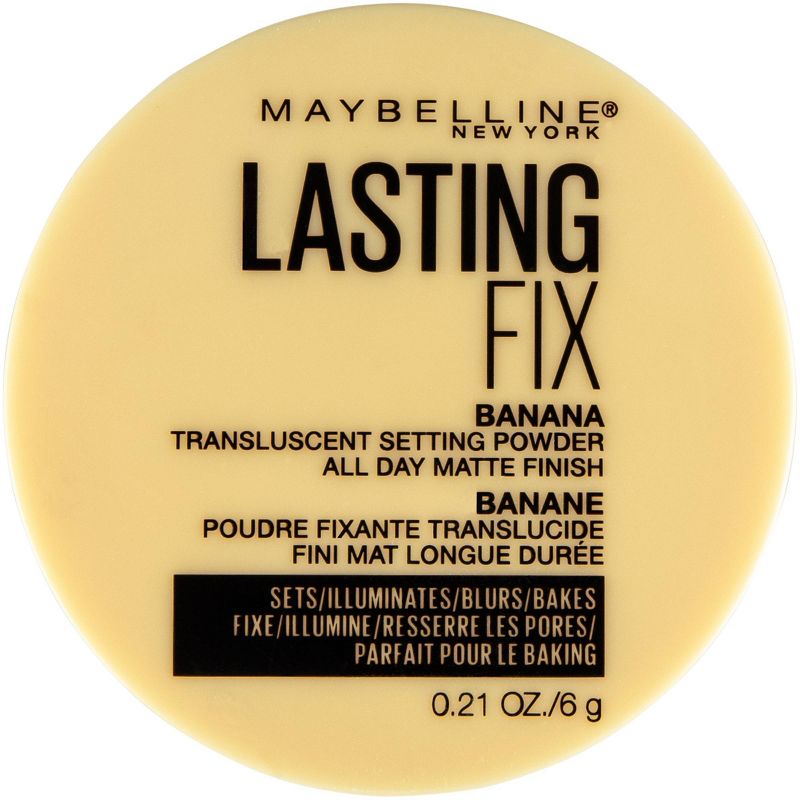 MaybellineLasting Fix Translucent Loose Setting Powder - Banana - 0.21oz: Matte Finish, Shine Control, for Oily & Combination Skin, 4 of 13