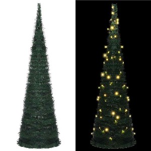 Pop-up Christmas Tree Green PVC 59 in Collapsible - 1 of 4