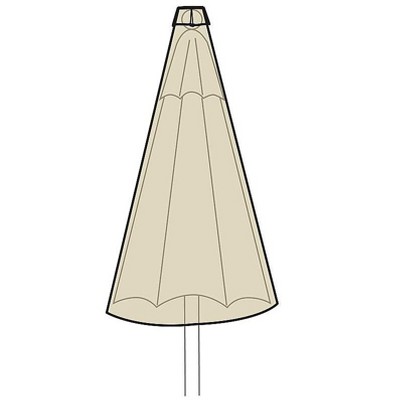 Plow & Hearth - Heavy Duty Deluxe Outdoor Umbrella Cover, Sand