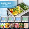 62/51/40 QT 12V Portable Car Fridge Freezer - Dual Zone, App Control, Wheels, AC/DC for Camping, Travel, 4 Power Modes - 3 of 4