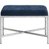 Meridian Furniture,Valley Chenille Fabric Bench - 3 of 4