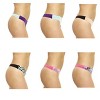 Just Intimates Laser Cut Thongs Panties for Women  Underwear (Pack of 6) - 3 of 3