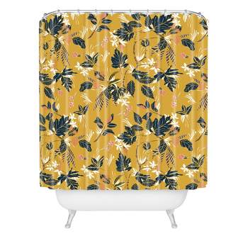 Autumnal Nature II Shower Curtain Yellow - Deny Designs