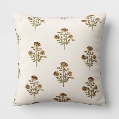 Multi-colored Spring Floral Throw Pillow (18x18) - The Pillow Collection  : Target