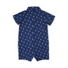 Hope & Henry Baby Seersucker Button Front Romper - 3 of 4