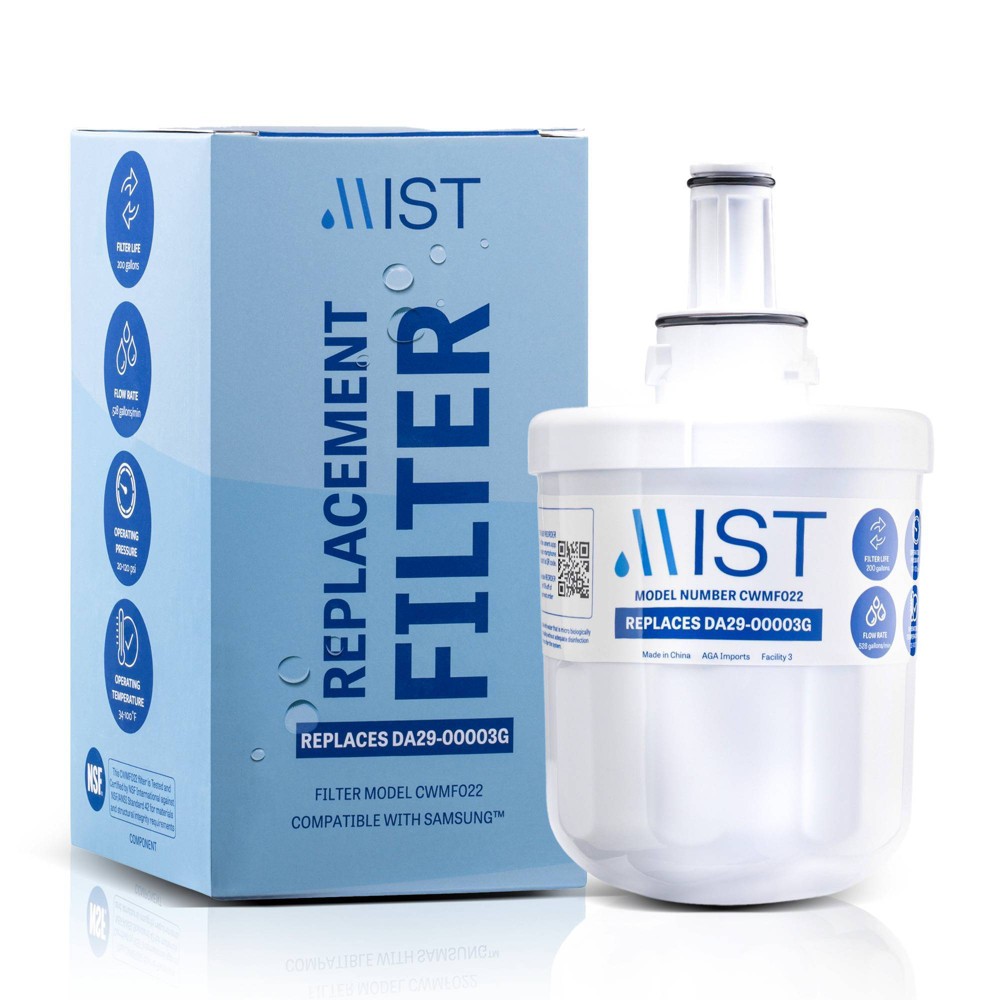 Mist Aqua-Pure Plus Replacement for Samsung DA29-00003G, DA29-00003F, DA29-00003B, DA29-00003A Refrigerator Water Filter