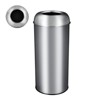 17 Gal/65L Stainless Steel Commercial Trash Can - Heavy-Duty Open-Top Waste Bin - 3 of 4