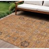 Terra Cotta Beige And Gray Oriental Washable Indoor Outdoor Area Rug - 2 of 4