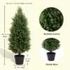 poetree 3/4 ft Artificial Topiary Tree Faux Cedar Pines Potted Tree,Decor for Indoor/Outdoor. - 2 of 4