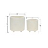 DSVIMOY 2PCS Round Planter with Stand, Plant Pots for Living Room, Bedroom, White, 8"*8"*8" - 3 of 4