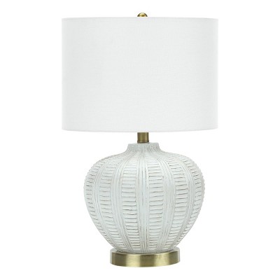 Monarch Specialties Lighting 21inchH Table Lamp Ivory / Cream Shade Cream Resin Transitional