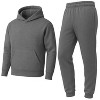Galaxy Essentials Men’s Relaxed Fit  Heavyweight Fleece Pullover Hoodie & Sweatpants Jogging Set - 3 of 3