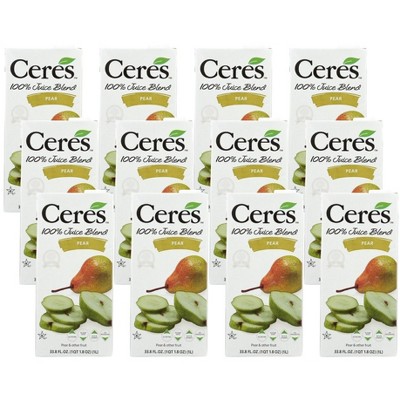 Ceres Pear 100% Juice Blend - Case of 12/33.8 oz