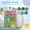 FONTOI Children's Toy Organizer with Animal Design for Nursery Kindergarten, Toy Storage with Storage Bins for Kids, White, 11.75"*36"*24.25" - 4 of 4