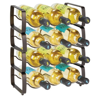 mDesign Metal Wine Rack Storage Organizer, 12 Bottles : Target