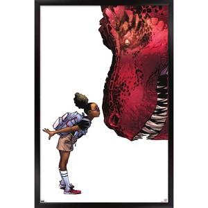 Trends International Marvel Moon Girl & Devil Dinosaur - Kiss Framed Wall Poster Prints - 1 of 4