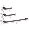 Elegant Lighting Sofia 3-Piece Bathroom Hardware Set in Matte Black - 2 of 4