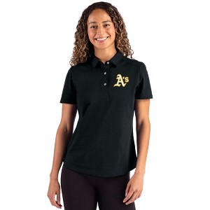 Athletics Cutter & Buck Advantage Refresh Epic Confidence Recycled Womens Tri-Blend Pique Polo - Black - Small - 1 of 1
