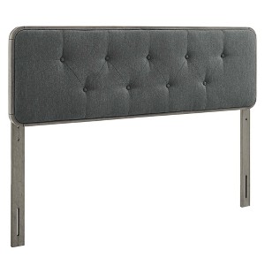 Modway Collins Tufted King Fabric and Wood Headboard - 1 of 4
