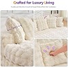 83 inch Oversized Round Sofa, Soft Cushion Sofa Bed with 6 Pillows, Round Chaise Lounge Chair for Bedroom, Livingroom, Gray - 4 of 4