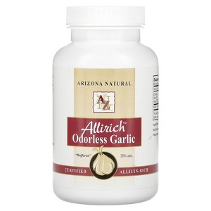 Arizona Natural Allirich, Odorless Garlic, 200 Caps (85 mg Per Capsule) - 1 of 3