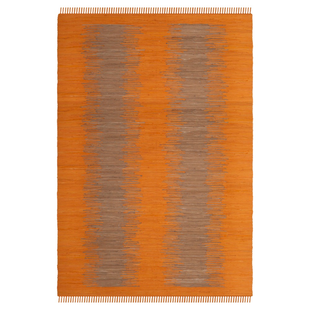 Orange Geometric Flatweave Woven Area Rug 8'x10' - Safavieh