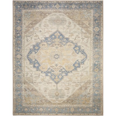 Nourison Vintage Washables Medallion Traditional Non-Slip Indoor Rug