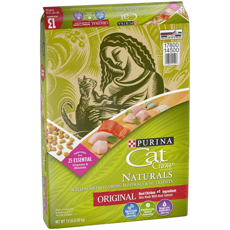 Purina Cat Chow Naturals Original Adult Complete & Balanced Chicken Flavor Dry Cat Food, 5 of 8