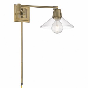 Norwell Lighting Dillon 1 - Light Sconce in  Antique Brass - 1 of 1