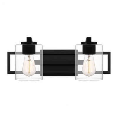 Quoizel Lighting Lansdowne 2 - Light Vanity in  Matte Black